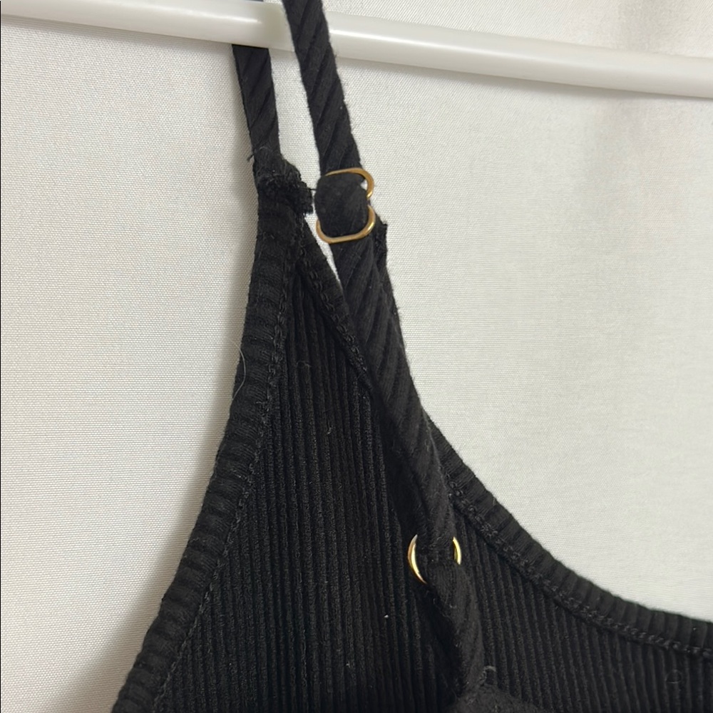 Lulu's Black Ribbed Dress - Picture 5 of 8